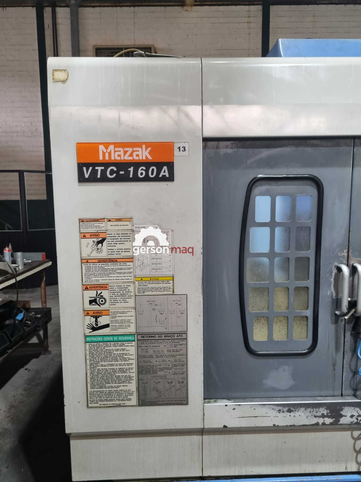 CENTRO DE USINAGEM MAZAK VTC 160 A COM QUARTO EIXO